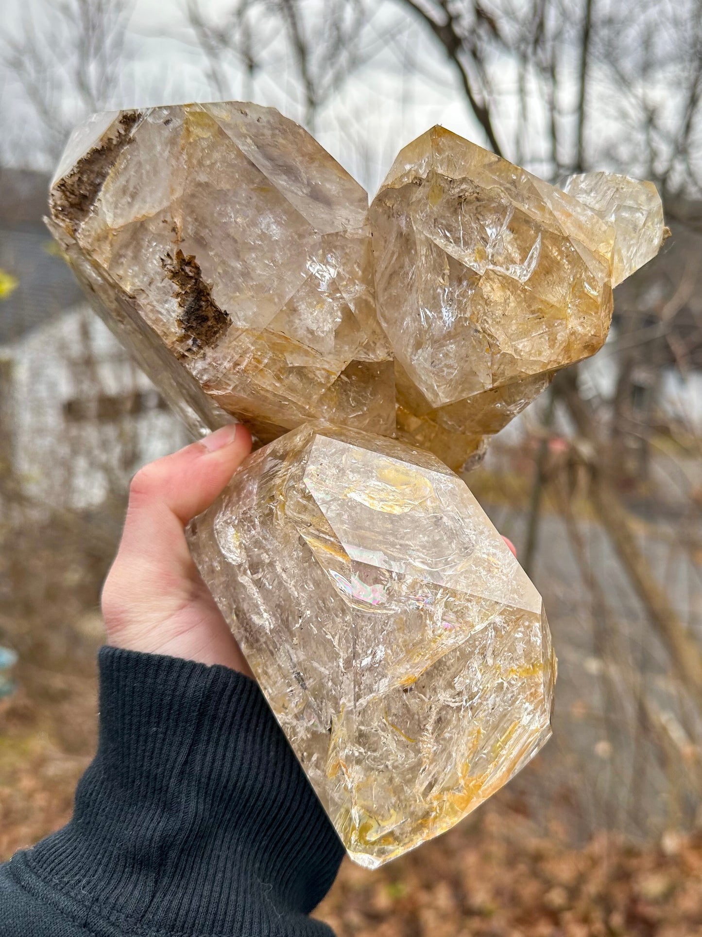 Golden Healer Herkimer Diamond "Goonie" Cluster Approx. 6.3 lbs