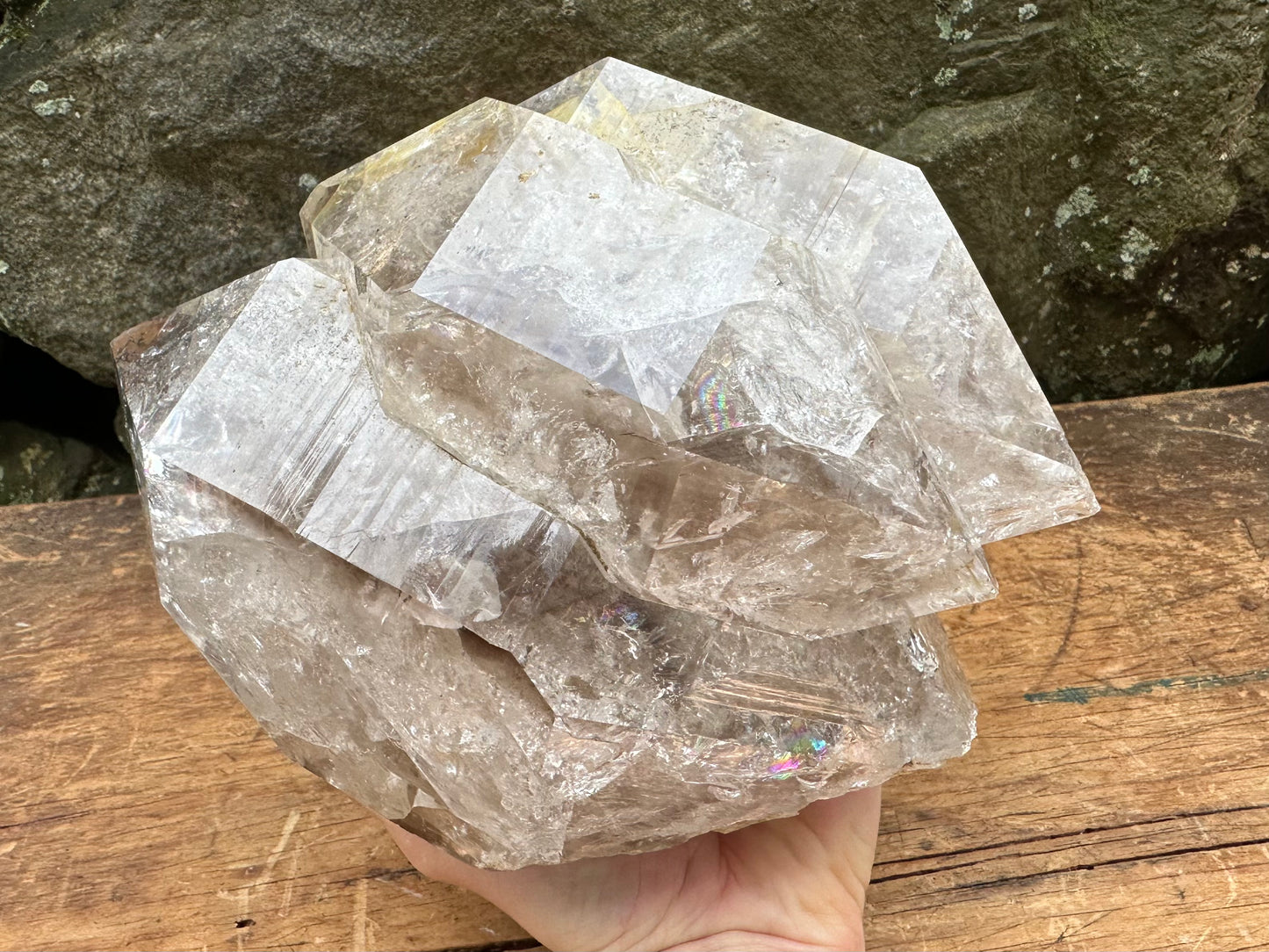 GIANT Museum Quality "Triple" Herkimer Diamond "Goonie" Crystal Approx. 8.33 lbs