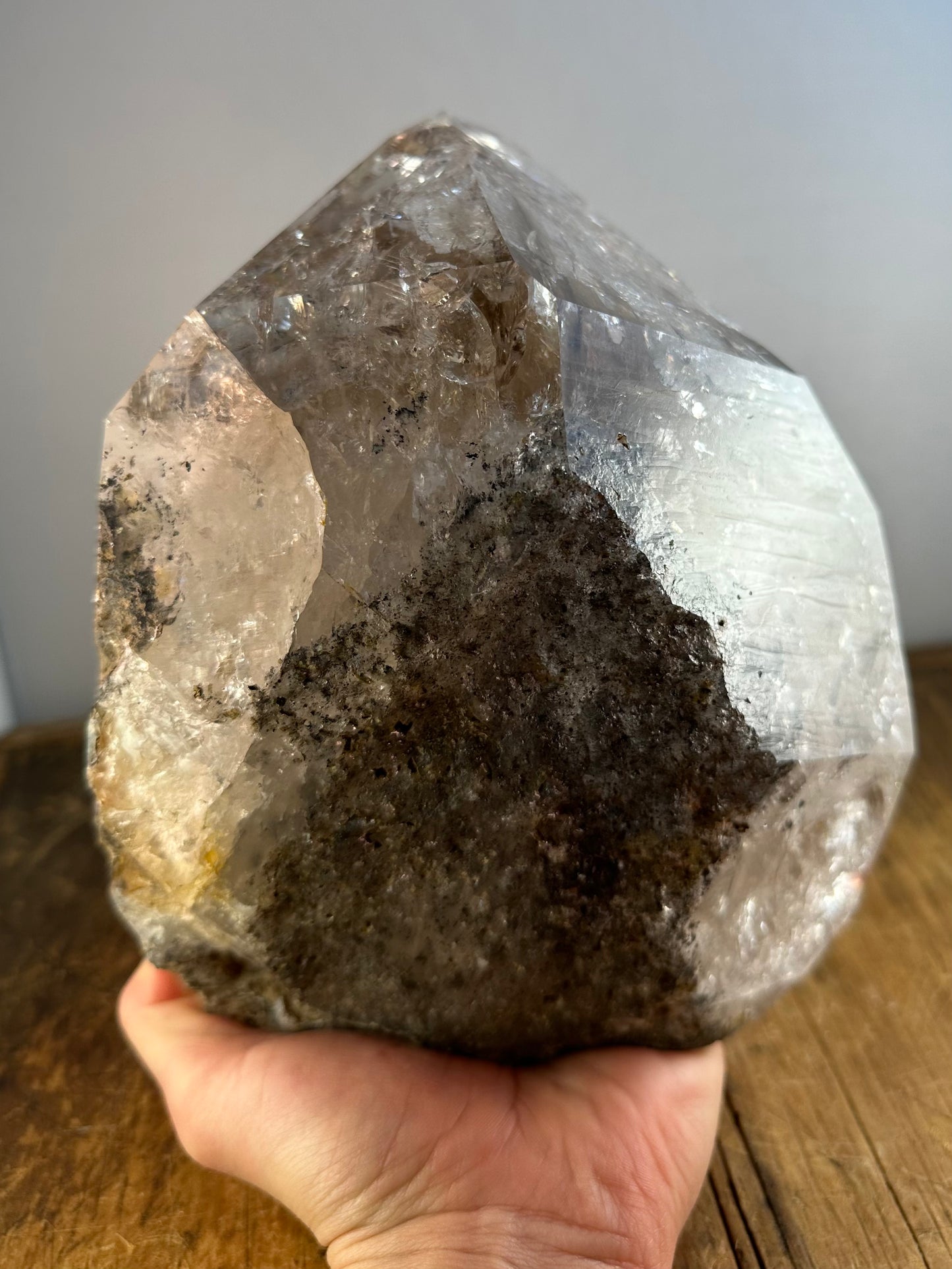 GIANT Museum Quality Herkimer Diamond "Goonie" Crystal Approx. 9.03 lbs