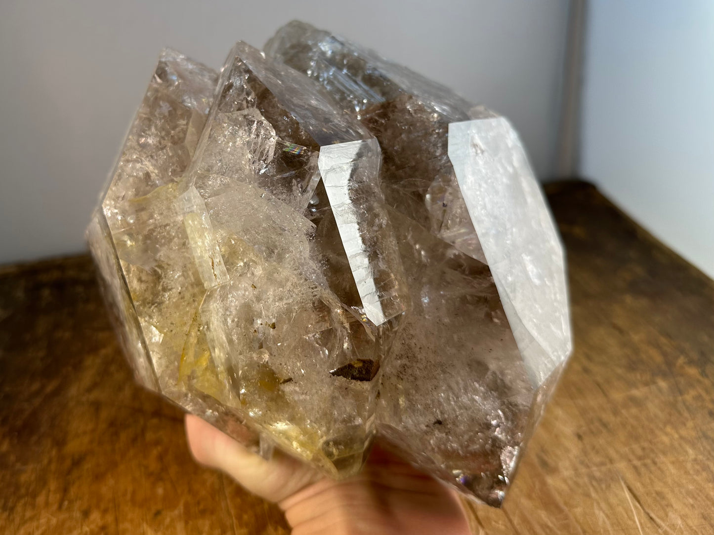 GIANT Museum Quality "Triple" Herkimer Diamond "Goonie" Crystal Approx. 8.33 lbs