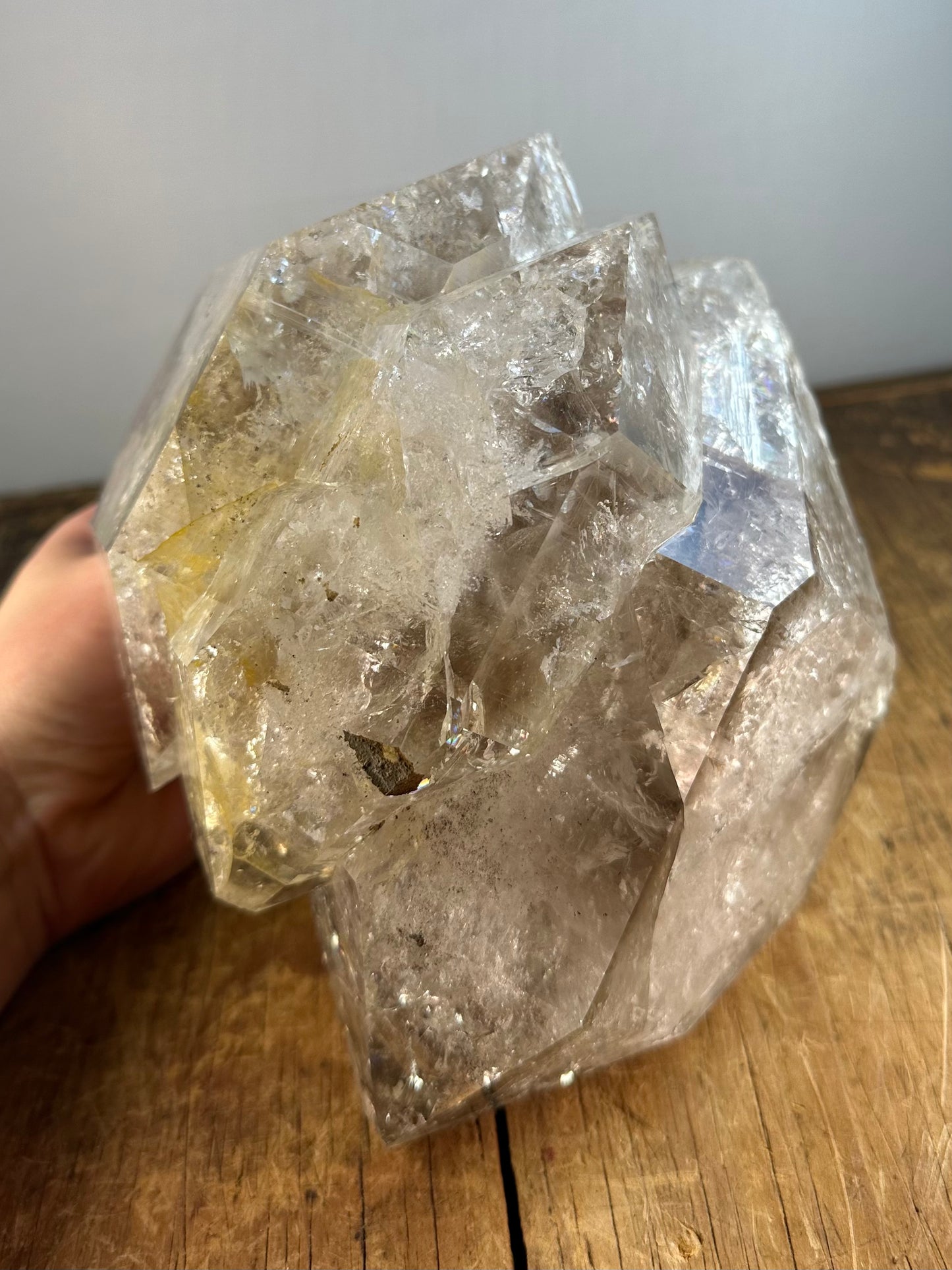 GIANT Museum Quality "Triple" Herkimer Diamond "Goonie" Crystal Approx. 8.33 lbs