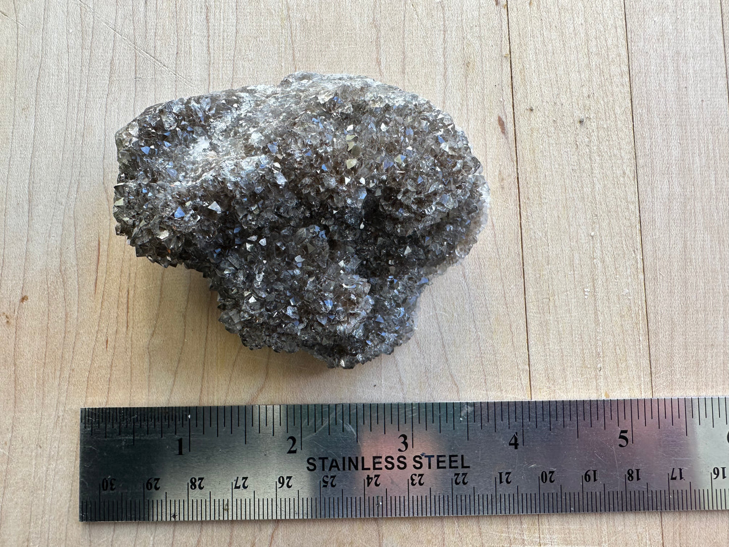 Rare "Smoky" Druzy Herkimer Diamond Specimen Approx. 183g