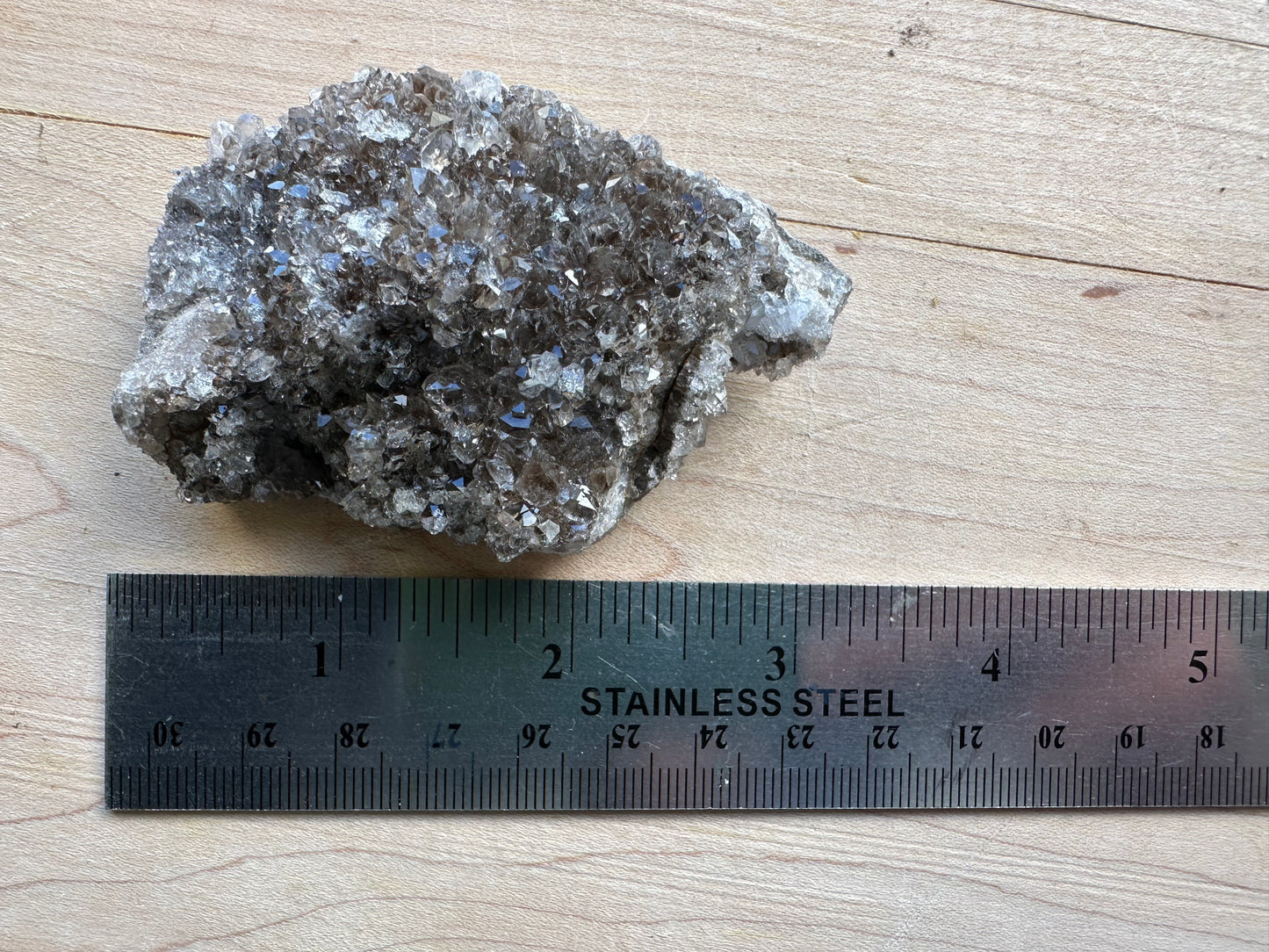Rare "Smoky" Druzy Herkimer Diamond Specimen Approx. 90g