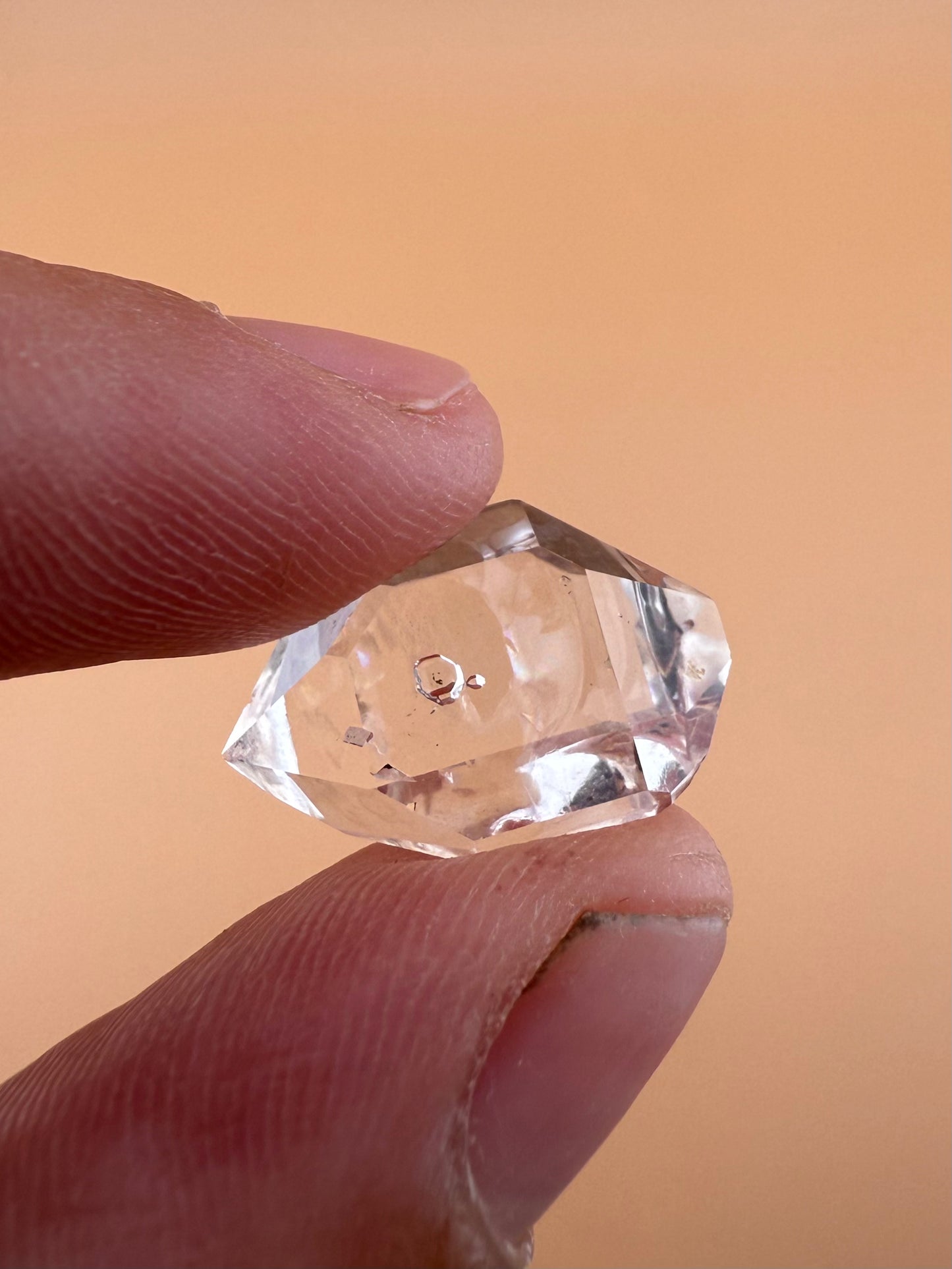 Rare/Unique Herkimer Diamond Crystal w/ "Negative Crystals" Approx. 2g