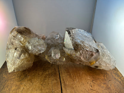 GIGANTIC Reconstructed Herkimer Diamond "Goonie" Phosphorescence Crystal Cluster Approx. 14 lbs