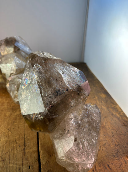 GIGANTIC Reconstructed Herkimer Diamond "Goonie" Phosphorescence Crystal Cluster Approx. 14 lbs
