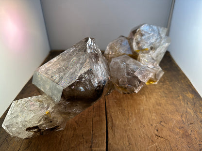 GIGANTIC Reconstructed Herkimer Diamond "Goonie" Phosphorescence Crystal Cluster Approx. 14 lbs