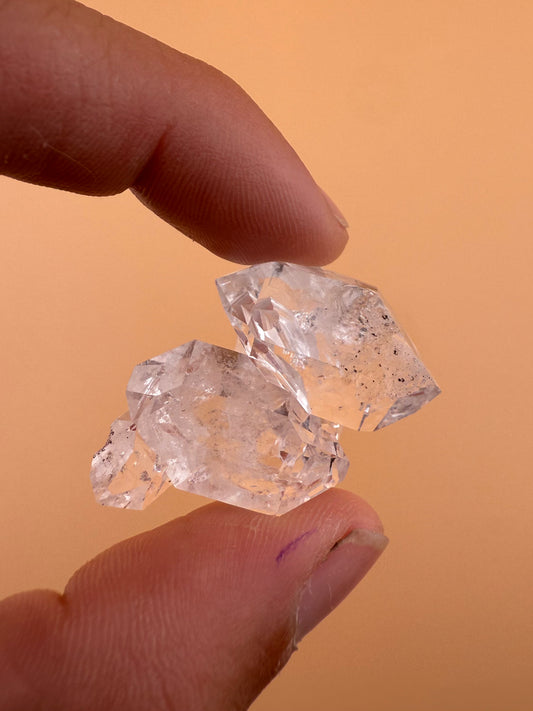 Rejoined Herkimer Diamond Crystal Cluster Approx. 10g