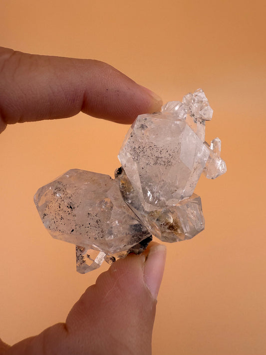 Rejoined Herkimer Diamond Crystal Cluster Approx. 30g