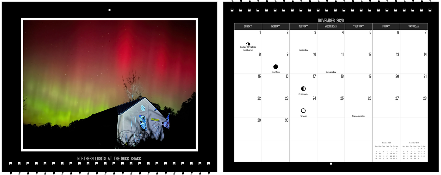 2026 Calendar: Season's of Mohawk Valley Mineral Mining Inc