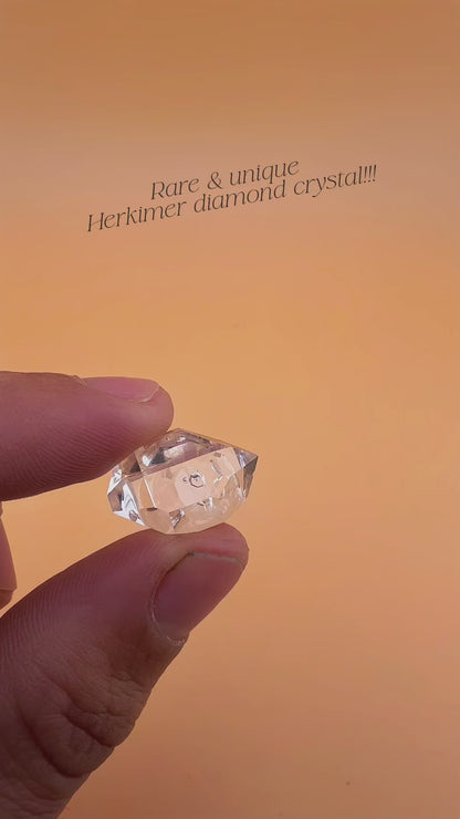 Rare/Unique Herkimer Diamond Crystal w/ "Negative Crystals" Approx. 2g